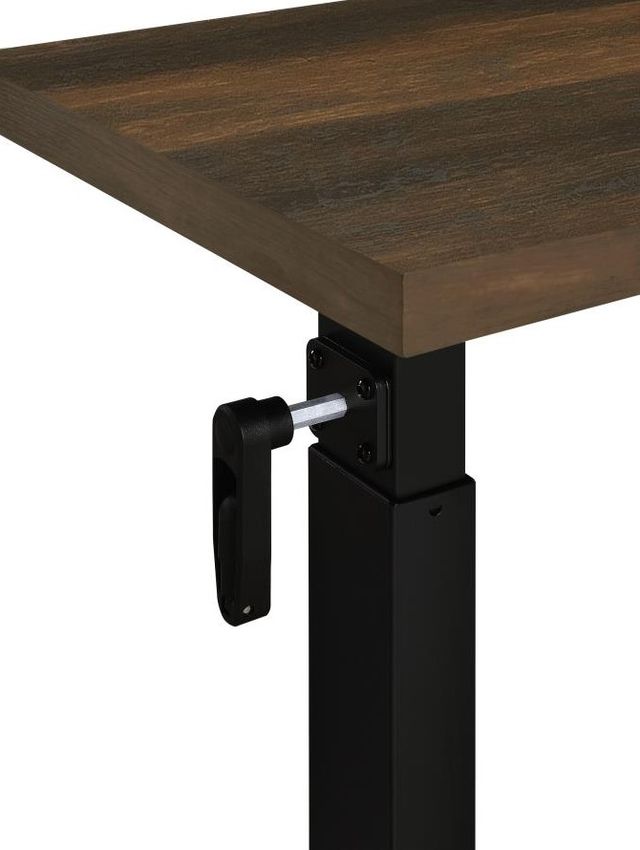 Coaster® Westpark Dark Pine Top C-Table with Matte Black Base-4