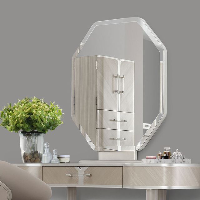 Michael Amini® Laterna Silver Mist Vanity Mirror-1