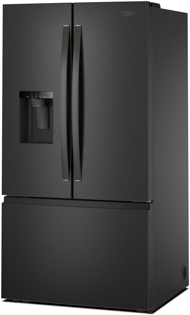 Whirlpool® 36" 29.6 Cu. Ft. Fingerprint Resistant Black Stainless Steel French Door Refrigerator with Dual Ice Makers  -4