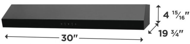Frigidaire® 30" Black Stainless Steel Under Cabinet Range Hood-2