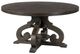 Elements International Stone 5-Piece Cream/Smokey Walnut Dining Set-1