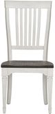 Liberty Furniture Allyson Park Charcoal/Wire Brushed White Slat Back Side Chair-1