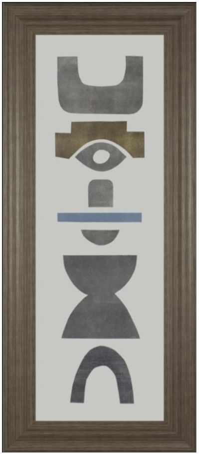 Classy Living Rob Delamater Neutral Totems V Wall Art-0