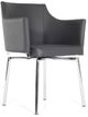 VIG Furniture Modrest Kaweah Chrome/Gray Modern Dining Chair-0