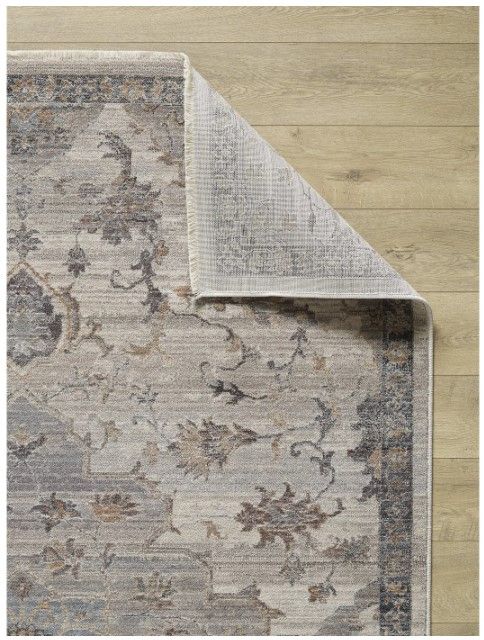 KAS Rugs Adele Grey/Ivory Courtney 5'x8' Area Rug-2