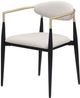 Coaster® Alexis Beige/Black Dining Arm Chair-2
