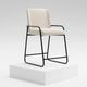 International Furniture Direct Seating Beige/Black Bar Stool-1