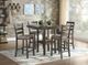 Mazin Furniture Sharon Gray 5 Piece Counter Height Dinette Set-0