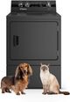 Huebsch® 7 Cu. Ft. Matte Black Electric Dryer with Extended Tumble-3