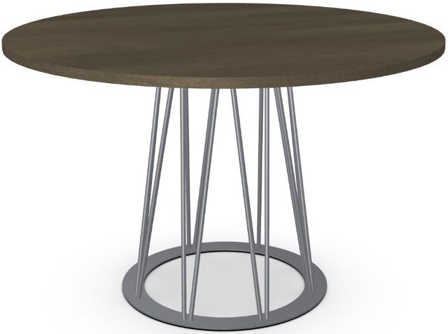Amisco Customizable Calypso Round Dining Table with 48" Birch Veneer Top-3