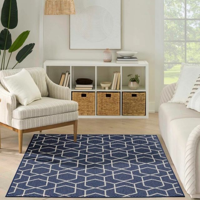 Nourison Home™ Horizon HOZ01 Navy 5'x7' Area Rug-1
