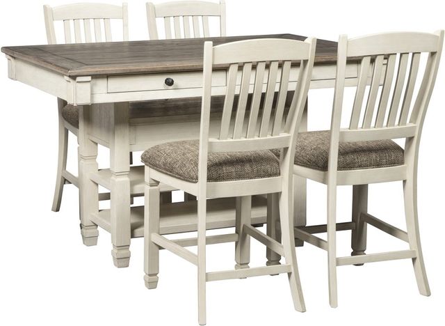 Signature Design by Ashley® Bolanburg 5-Piece Two-Tone Counter Height Dining Table Set