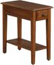 TEI Burnished Walnut Rectangular End Table-0