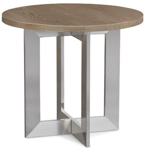 Bassett® Furniture BenchMade Andover 28'' Oak Round End Table-0