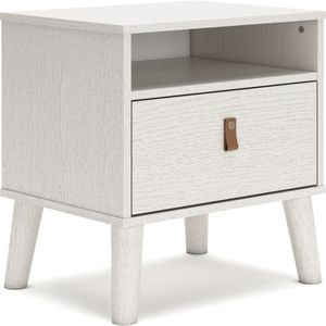 front view of the Signature Design by Ashley® Aprilyn White Nightstand