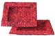 A & B Home 2-Piece Red Plate Set-0