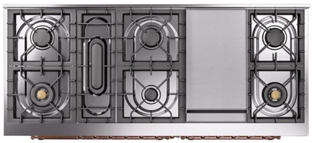 Ilve® Nostalgie II Series 60" Custom RAL Color Pro Style Dual Fuel Range-2