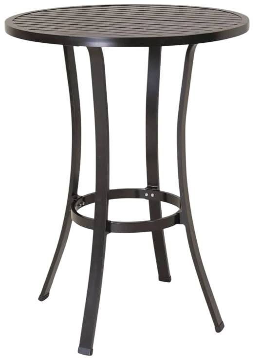 Sunset West La Jolla Espresso Metal Outdoor Pub Table-0