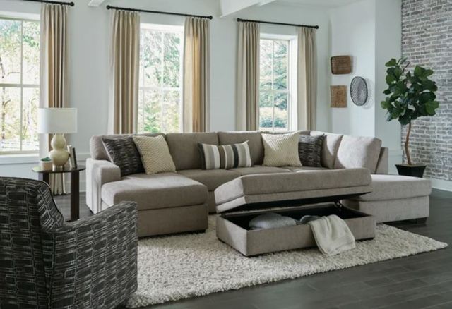 Behold™ Home Bri Pewter Storage Ottoman-1