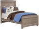 Vaughan-Bassett Transitions Driftwood Oak Youth Twin Wood Bed Rails-1