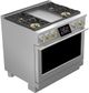 Monogram® Statement Collection 36" Stainless Steel Pro Style Dual Fuel Range-3