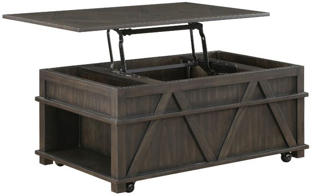 Homelegance® Lakeside Brown Lift Top Cocktail Table-4
