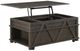 Homelegance® Lakeside Brown Lift Top Cocktail Table-4