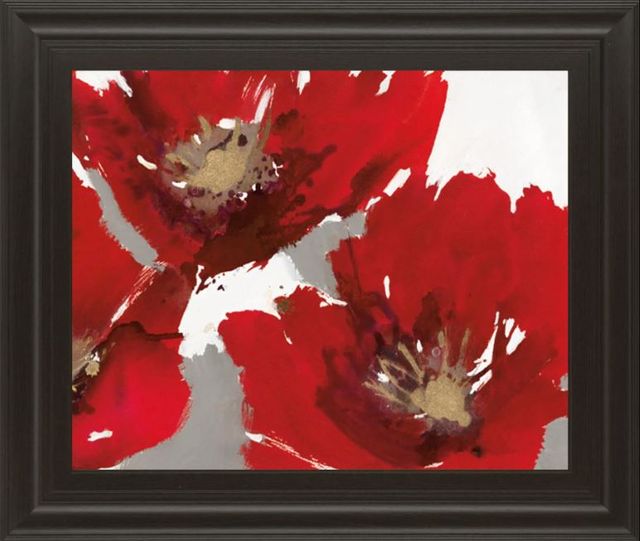 Classy Art Poppy Forest II by N. Barnes Framed Print Wall Art-0