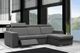 Fornirama 4610 3-Piece Gray Reclining Sectional with Adjustable Headrest Set-1