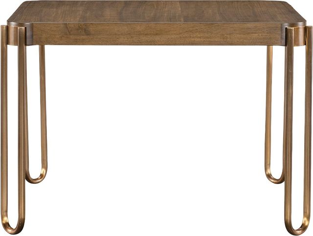 Hooker® Furniture Commerce and Market Light Caramel Dining Table with Sunlit Bronze Base-3