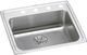 Elkay Lustertone® Classic Lustrous Satin 25" x 21-1/4" x 6-1/2" 2-Hole Single Bowl Drop-In ADA Sink with Perfect Drain®-0