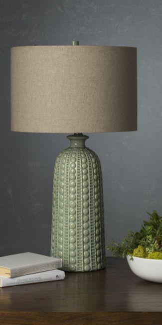Surya Newell Dark Green Table Lamp-4