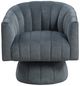 Homelegance® Bristol Dark Gray Swivel Chair-2