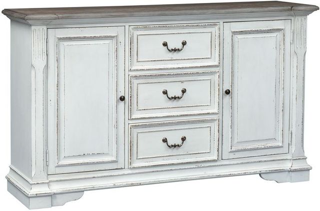 Liberty Furniture Abbey Park Antique White Buffet