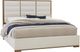 LM Co Home By Vaughan-Bassett Crafted Oak by Ben & Erin Napier Natural/White King Upholstered Panel Bed-0
