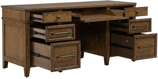 Liberty Furniture Carolina Park 5-Piece Amber Brown Jr Executive Set-2