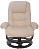 BarcaLounger® Jacque Hilton-Ivory Pedestal Recliner and Ottoman-2