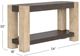 Bassett Mirror Harmony Natural Console Table Wirebrushed Base-2