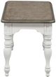 Liberty Furniture Magnolia Manor Antique White/Weathered Bark Dining Bench-3