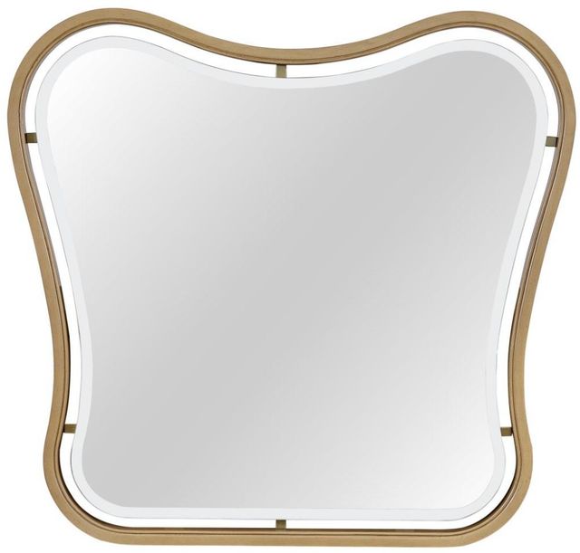 Bernards Tapestry Honeycomb Floating Mirror-0