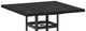 Homecrest™ Outdoor Living Customizable Timber Aluminum/Wood Square Outdoor Balcony Table with Hole-1
