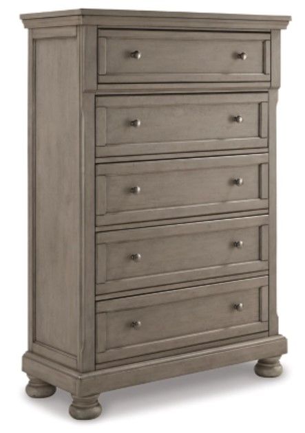 Signature Design by Ashley® Lettner 6-Piece Light Gray Queen Panel Bed Set-3