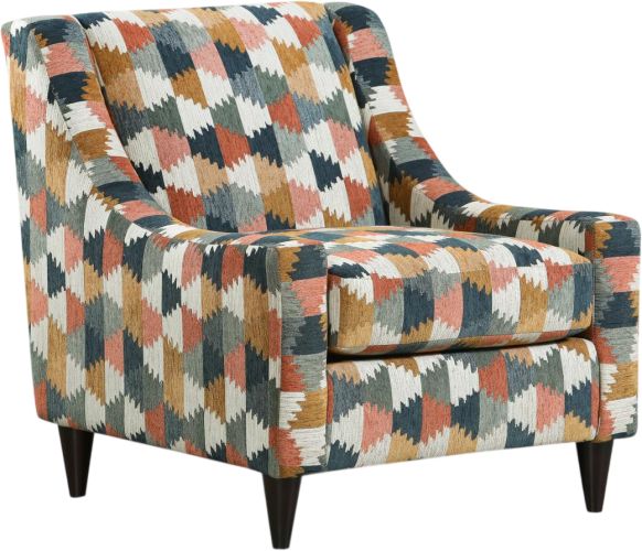 Fusion Furniture Echo Ocean Ranchester Retro Accent Chair-0