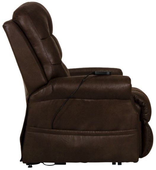 Catnapper® Ramsey Sable Power Lift Lay Flat Recliner with Heat and Massage-2