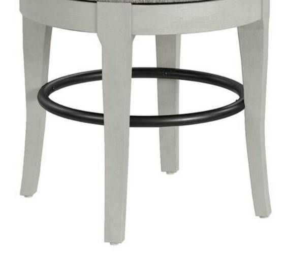 Elements International Westford Gray Swivel Counter Stool-3