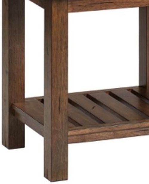 Winners Only® Carmel Brown End Table-1