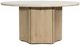 Dovetail Furniture Oja Cream Round Dining Table with Natural Wash Base-1