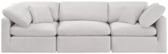 Meridian Furniture Indulge 3-Piece Cream Modular Sofa-1