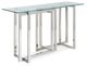 VIG Furniture Modrest Valiant Glass/Stainless Steel Console Table-0