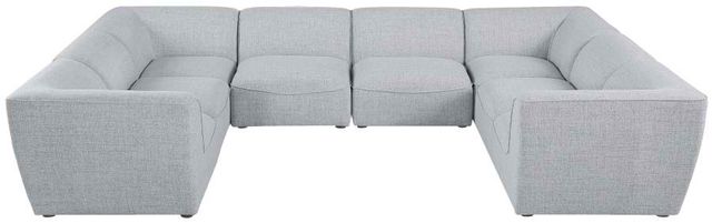 Meridian Furniture Miramar 8-Piece Grey Modular Sectional Set-1